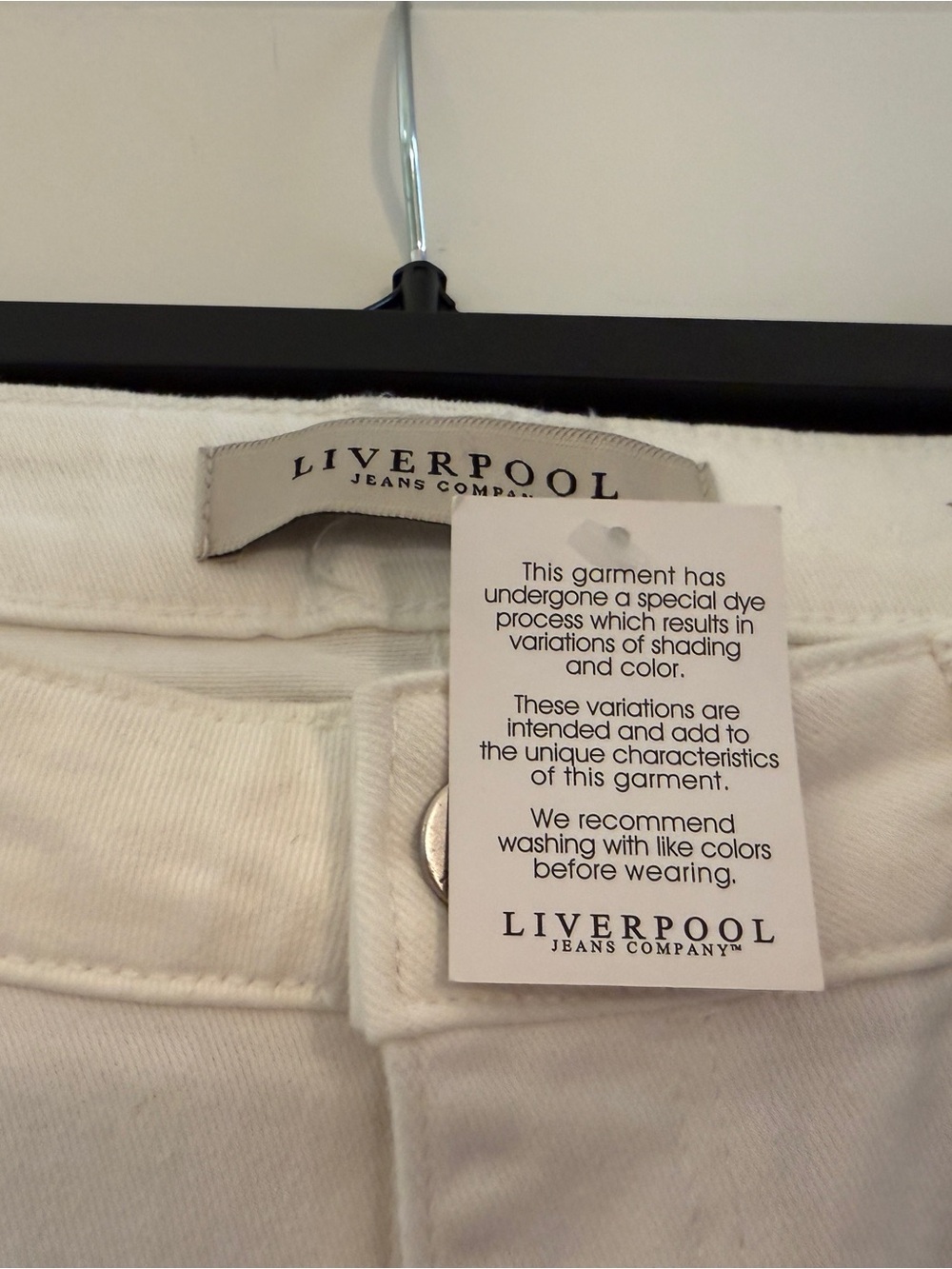 Liverpool Jeans Company White distressed Jeans ladies 12/31 NWT - Picture 5 of 12